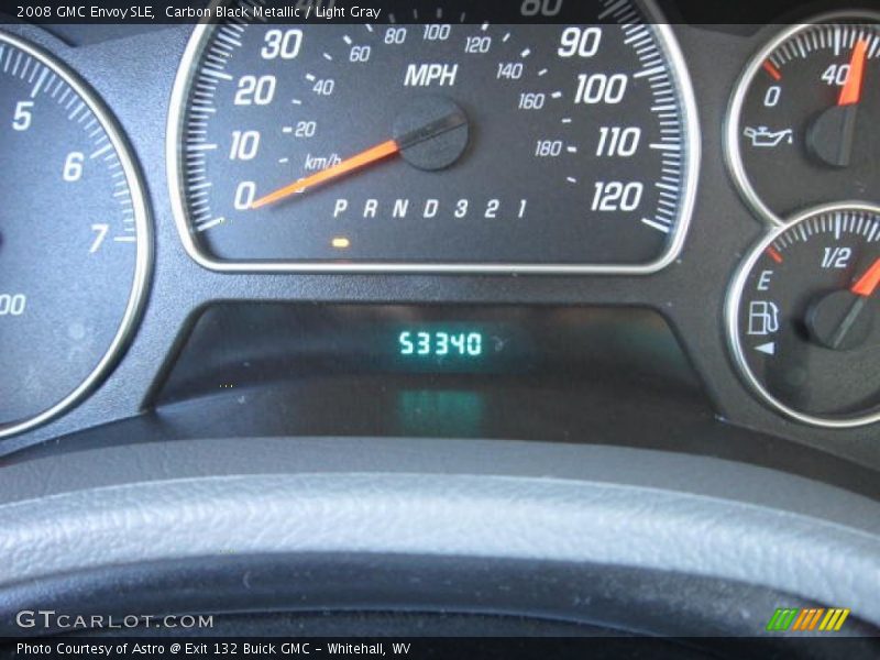 Carbon Black Metallic / Light Gray 2008 GMC Envoy SLE