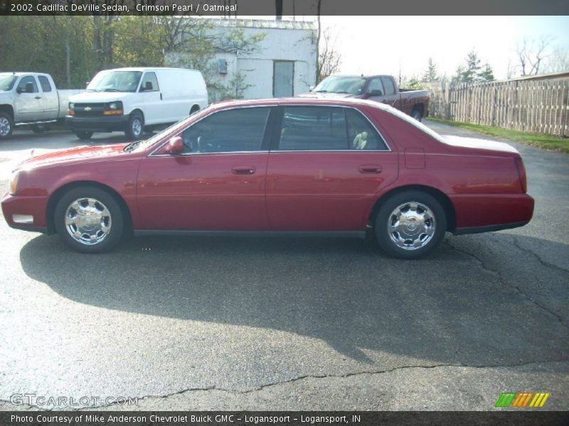 Crimson Pearl / Oatmeal 2002 Cadillac DeVille Sedan