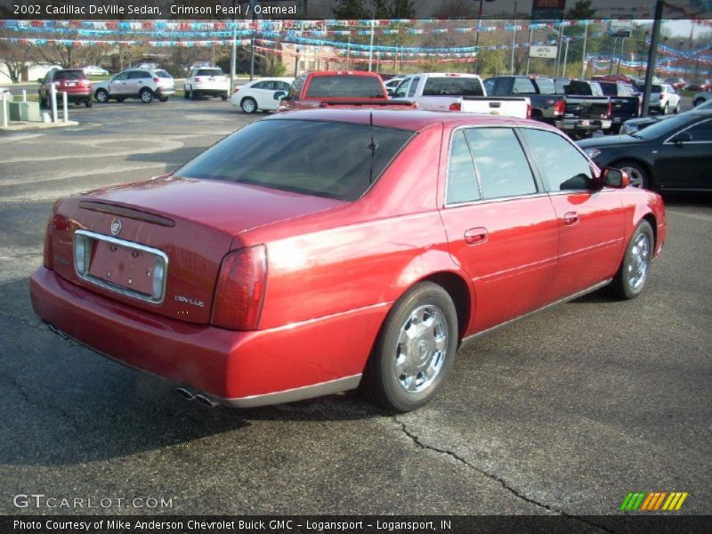 Crimson Pearl / Oatmeal 2002 Cadillac DeVille Sedan