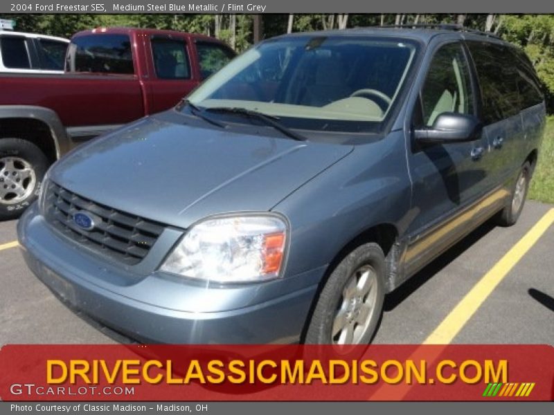 Medium Steel Blue Metallic / Flint Grey 2004 Ford Freestar SES