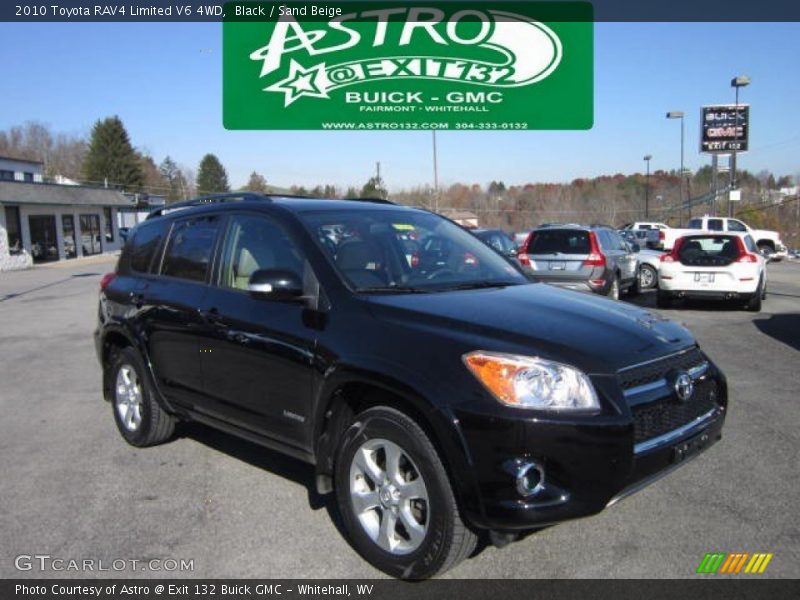 Black / Sand Beige 2010 Toyota RAV4 Limited V6 4WD