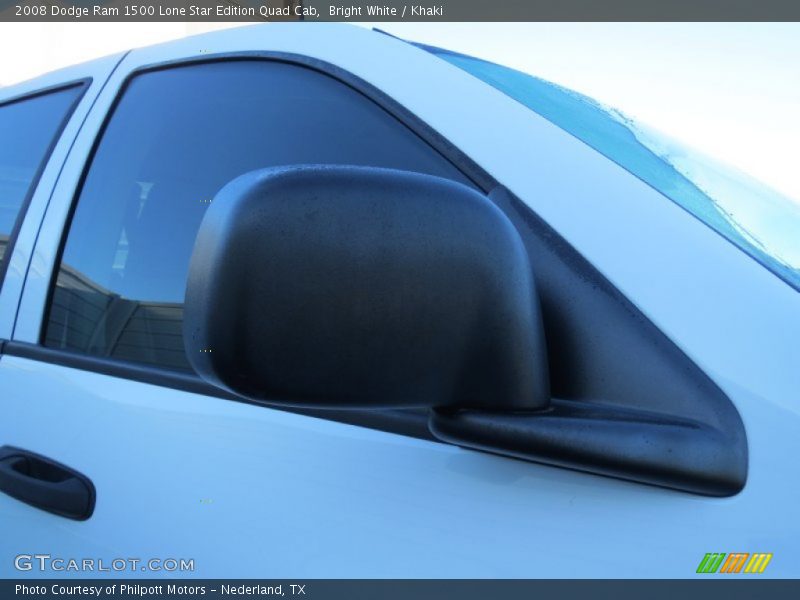 Bright White / Khaki 2008 Dodge Ram 1500 Lone Star Edition Quad Cab