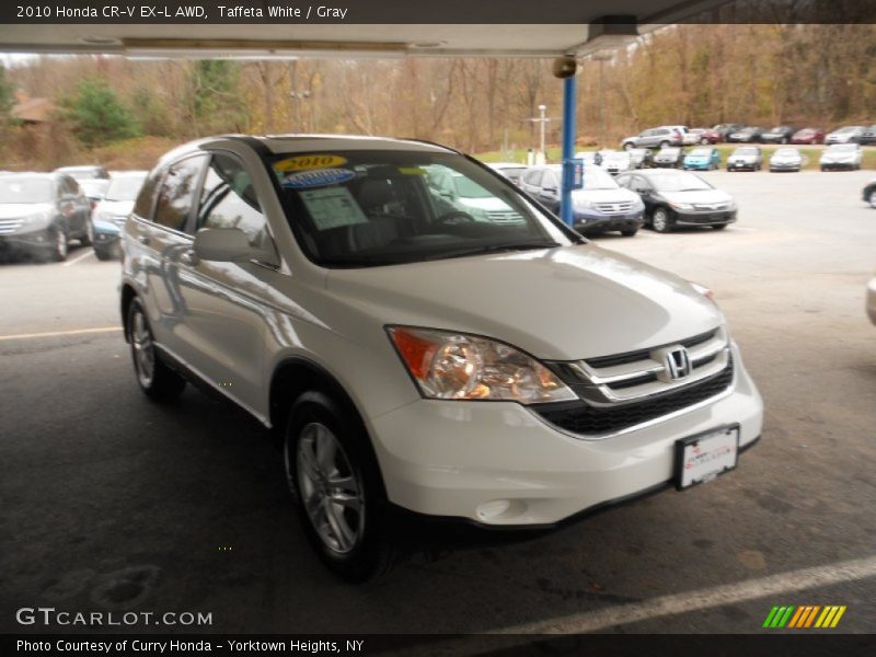Taffeta White / Gray 2010 Honda CR-V EX-L AWD