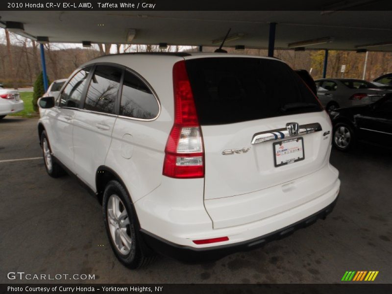 Taffeta White / Gray 2010 Honda CR-V EX-L AWD