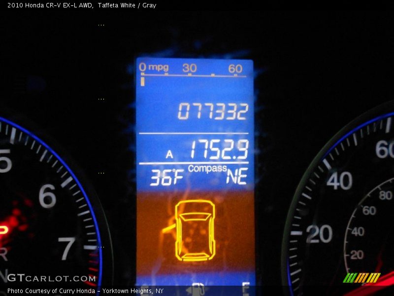 Taffeta White / Gray 2010 Honda CR-V EX-L AWD