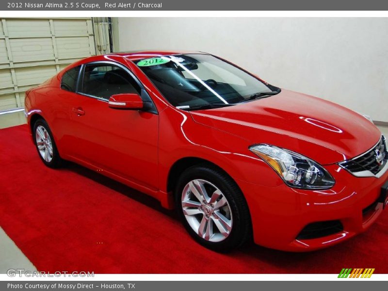 Red Alert / Charcoal 2012 Nissan Altima 2.5 S Coupe