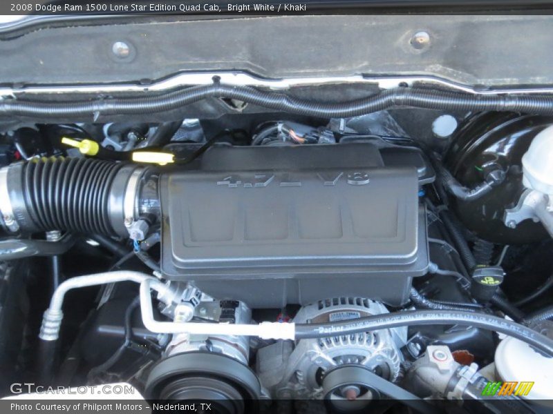 Bright White / Khaki 2008 Dodge Ram 1500 Lone Star Edition Quad Cab