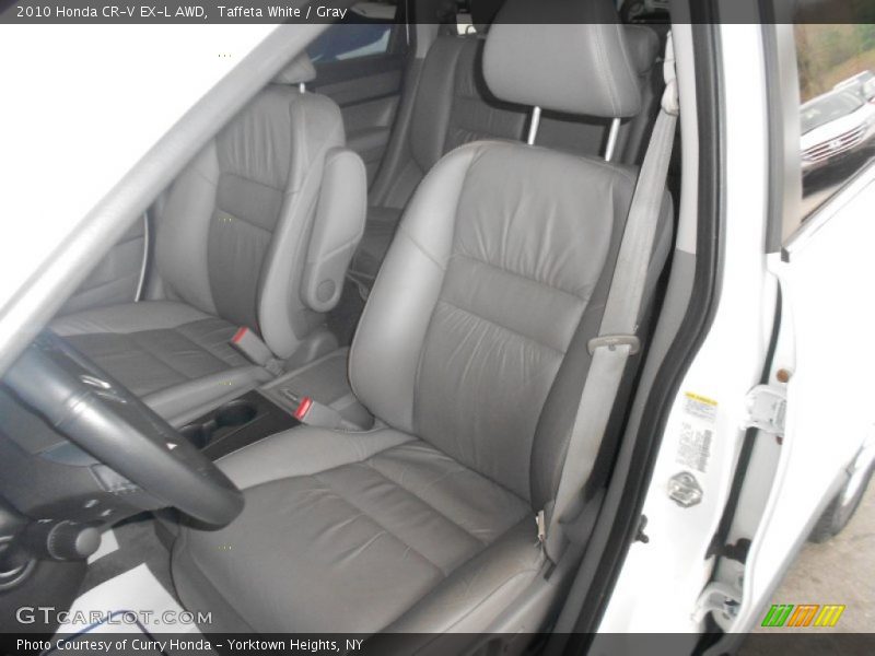 Taffeta White / Gray 2010 Honda CR-V EX-L AWD