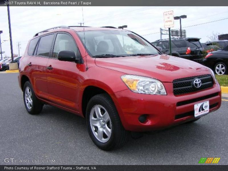 Barcelona Red Pearl / Taupe 2007 Toyota RAV4 I4