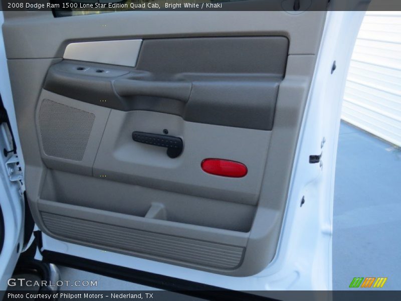Bright White / Khaki 2008 Dodge Ram 1500 Lone Star Edition Quad Cab