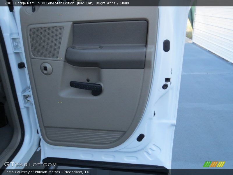 Bright White / Khaki 2008 Dodge Ram 1500 Lone Star Edition Quad Cab