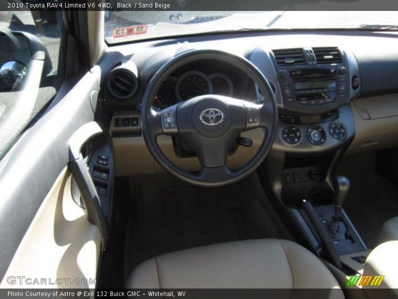 Black / Sand Beige 2010 Toyota RAV4 Limited V6 4WD