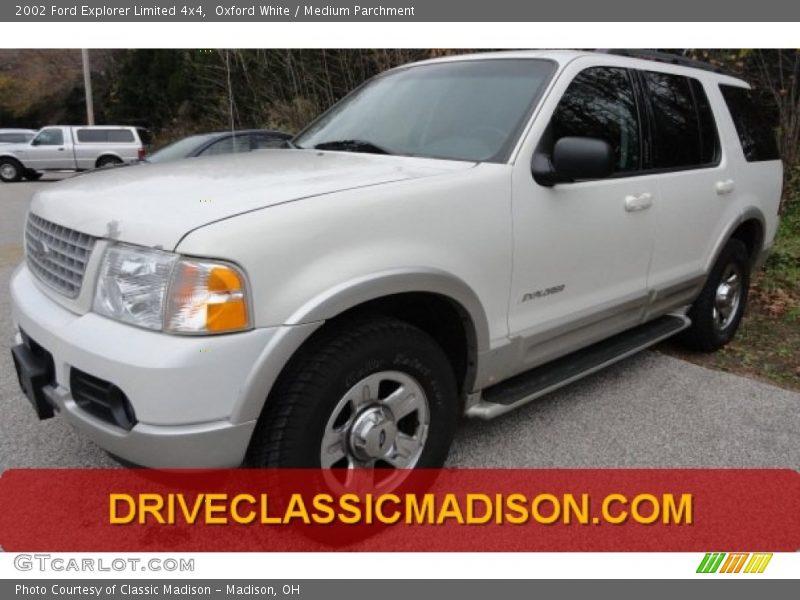 Oxford White / Medium Parchment 2002 Ford Explorer Limited 4x4