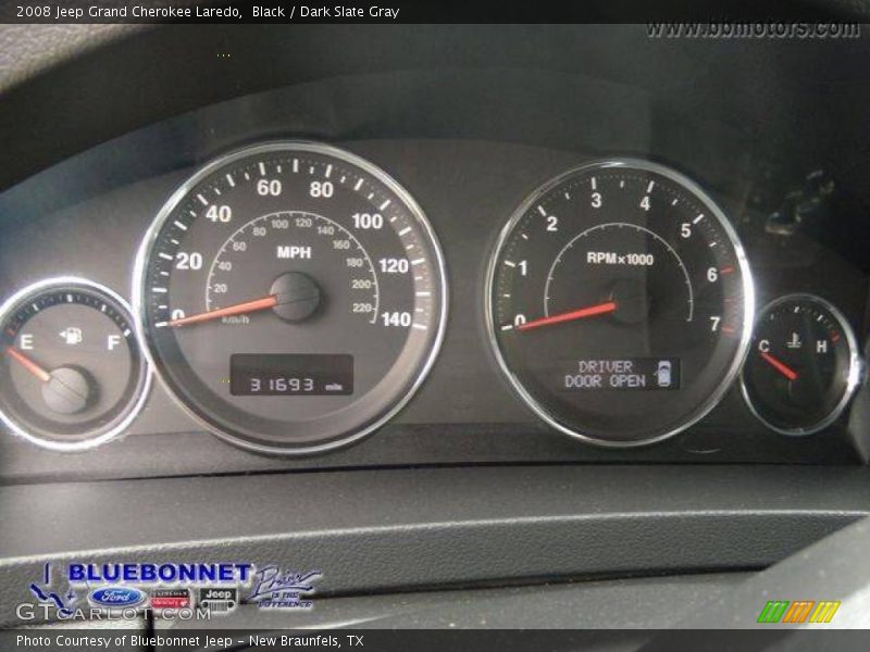 Black / Dark Slate Gray 2008 Jeep Grand Cherokee Laredo