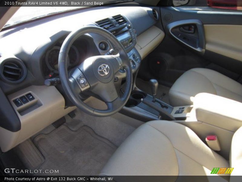 Black / Sand Beige 2010 Toyota RAV4 Limited V6 4WD