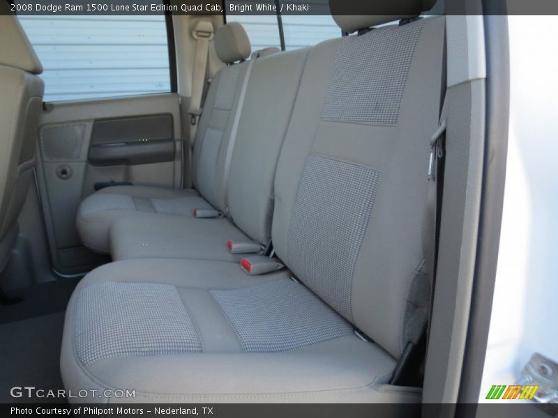 Bright White / Khaki 2008 Dodge Ram 1500 Lone Star Edition Quad Cab