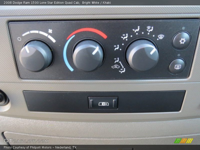 Bright White / Khaki 2008 Dodge Ram 1500 Lone Star Edition Quad Cab