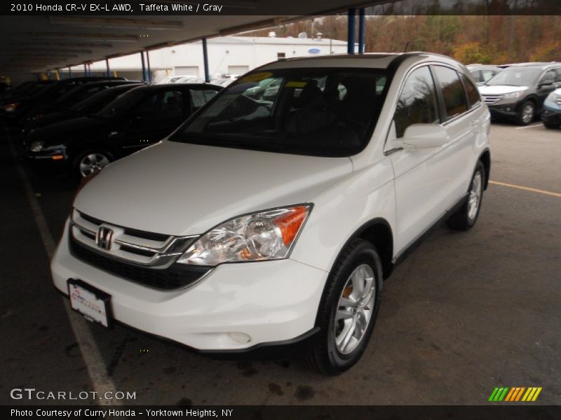 Taffeta White / Gray 2010 Honda CR-V EX-L AWD