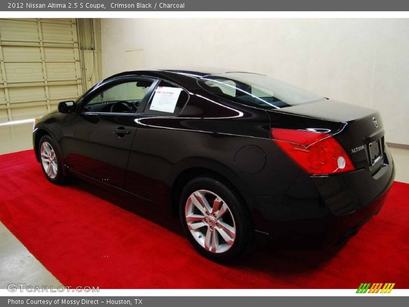 Crimson Black / Charcoal 2012 Nissan Altima 2.5 S Coupe