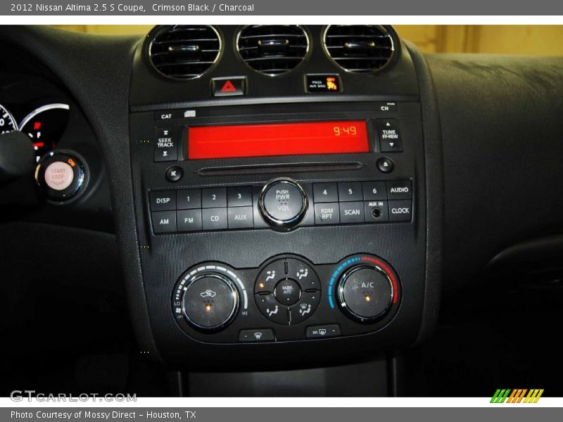 Crimson Black / Charcoal 2012 Nissan Altima 2.5 S Coupe