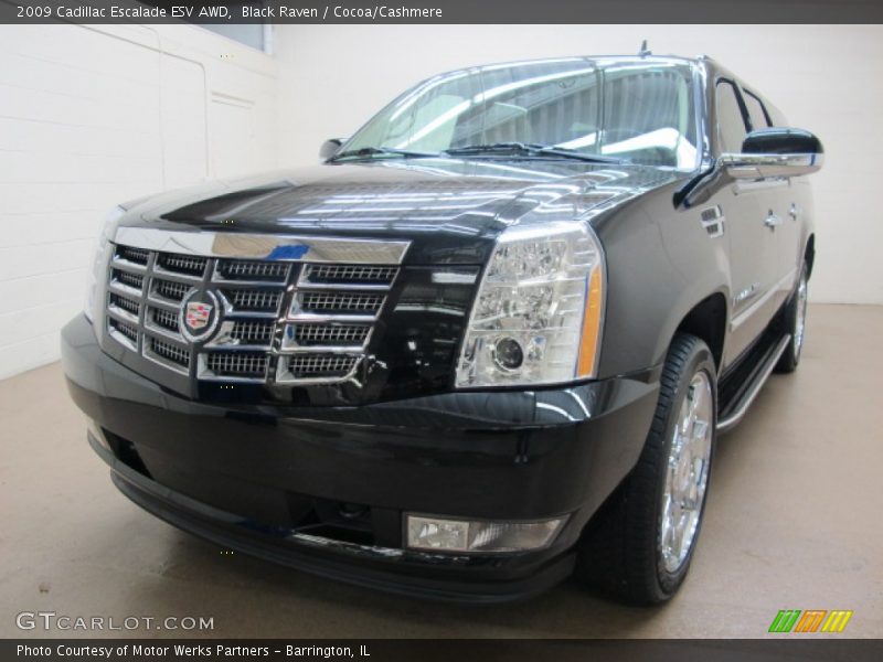 Black Raven / Cocoa/Cashmere 2009 Cadillac Escalade ESV AWD