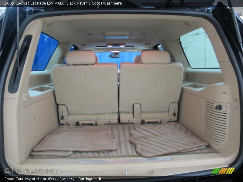 Black Raven / Cocoa/Cashmere 2009 Cadillac Escalade ESV AWD