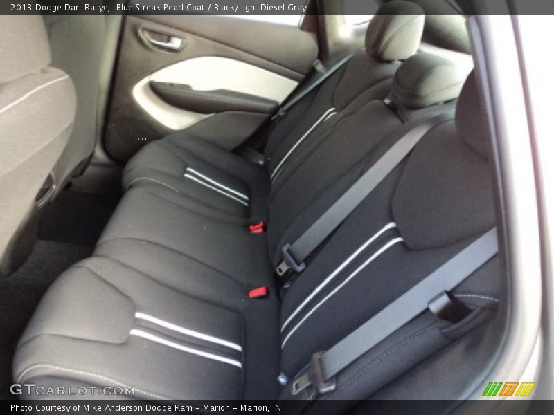 Blue Streak Pearl Coat / Black/Light Diesel Gray 2013 Dodge Dart Rallye