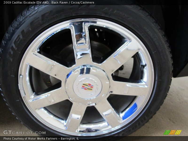 Black Raven / Cocoa/Cashmere 2009 Cadillac Escalade ESV AWD