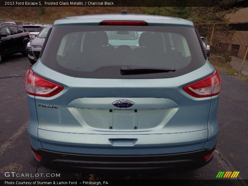 Frosted Glass Metallic / Charcoal Black 2013 Ford Escape S