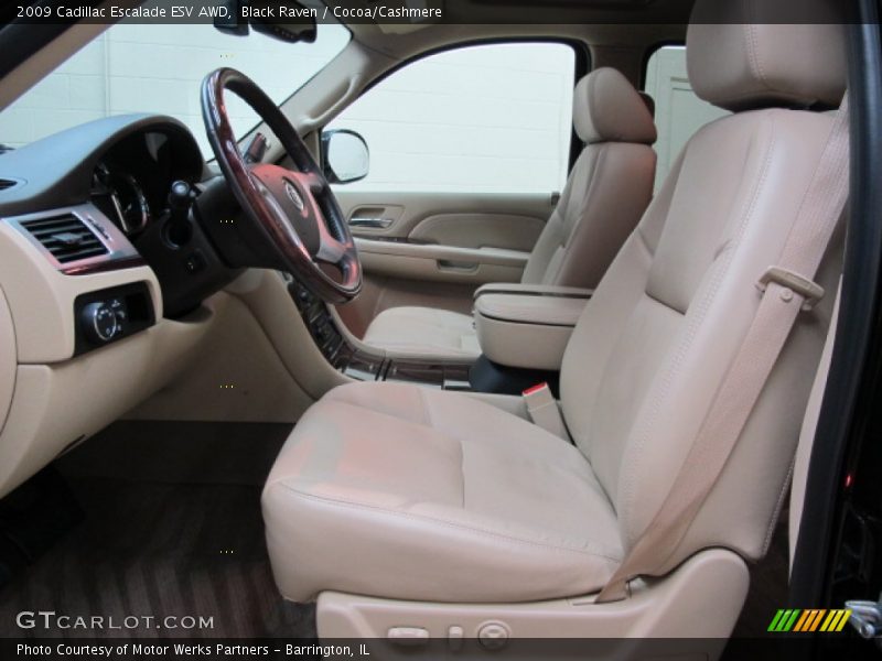 Black Raven / Cocoa/Cashmere 2009 Cadillac Escalade ESV AWD