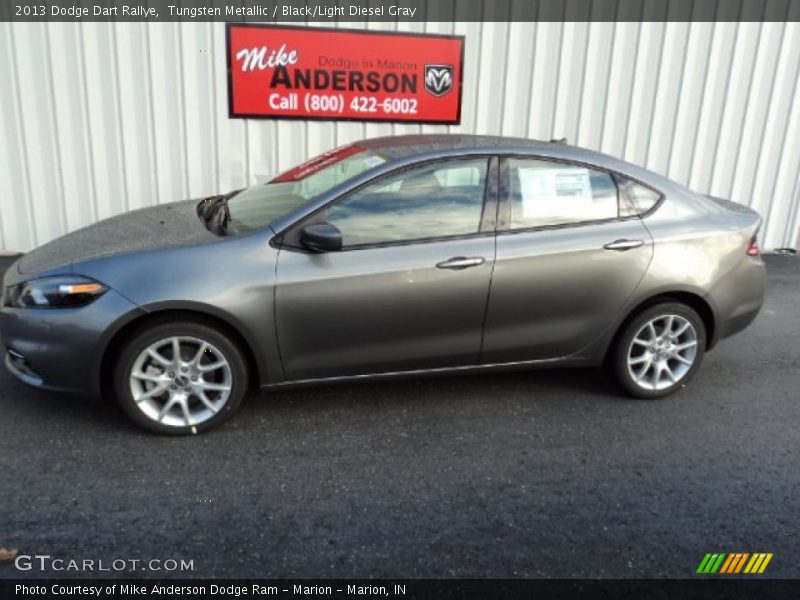 Tungsten Metallic / Black/Light Diesel Gray 2013 Dodge Dart Rallye