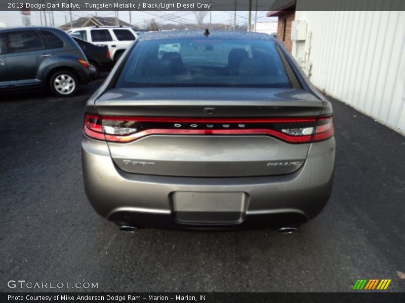 Tungsten Metallic / Black/Light Diesel Gray 2013 Dodge Dart Rallye