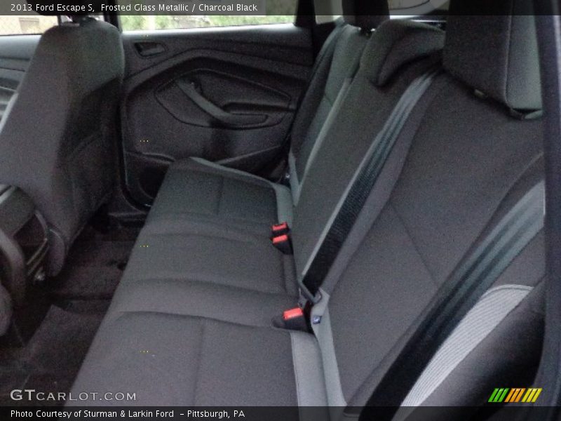 Frosted Glass Metallic / Charcoal Black 2013 Ford Escape S