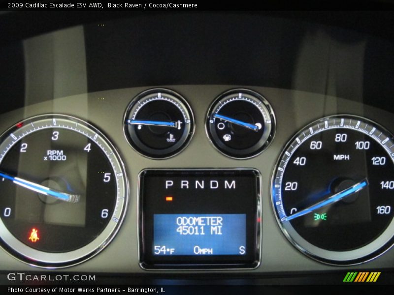 Black Raven / Cocoa/Cashmere 2009 Cadillac Escalade ESV AWD