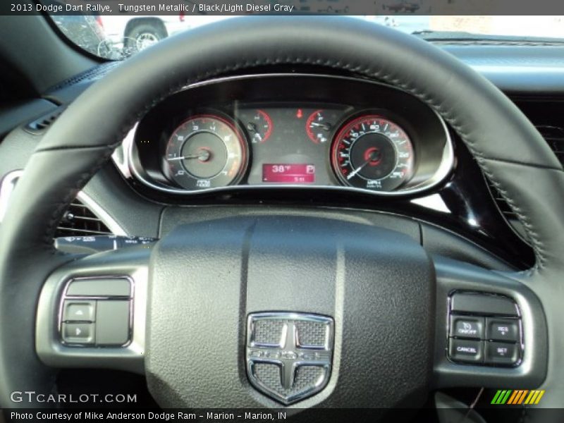 Tungsten Metallic / Black/Light Diesel Gray 2013 Dodge Dart Rallye