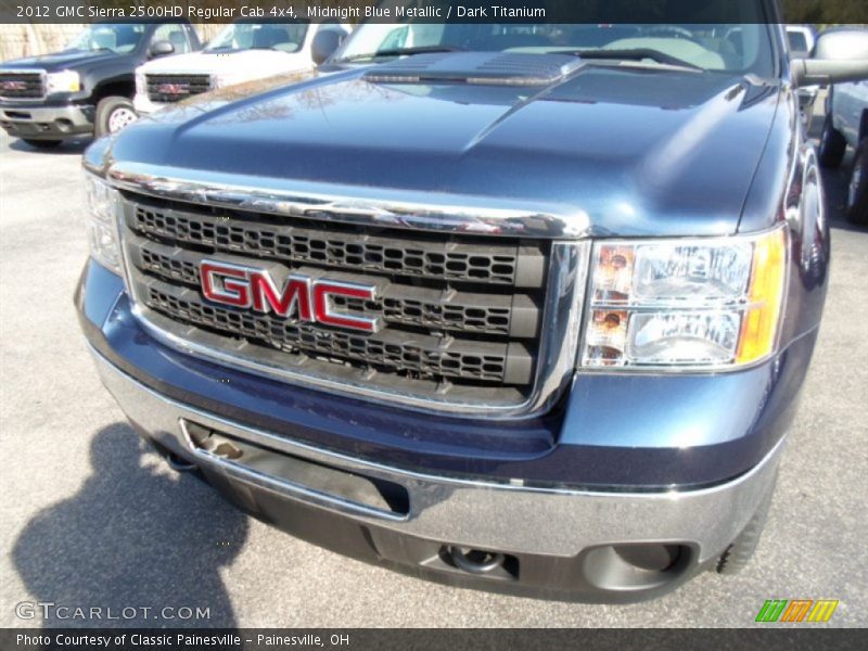 Midnight Blue Metallic / Dark Titanium 2012 GMC Sierra 2500HD Regular Cab 4x4