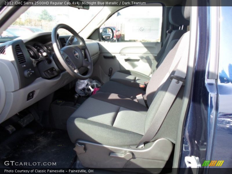 Midnight Blue Metallic / Dark Titanium 2012 GMC Sierra 2500HD Regular Cab 4x4