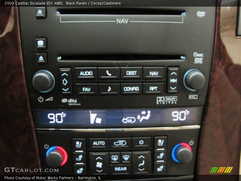 Black Raven / Cocoa/Cashmere 2009 Cadillac Escalade ESV AWD