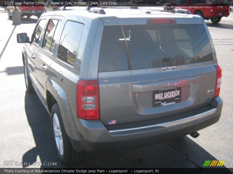 Mineral Gray Metallic / Dark Slate Gray 2013 Jeep Patriot Limited