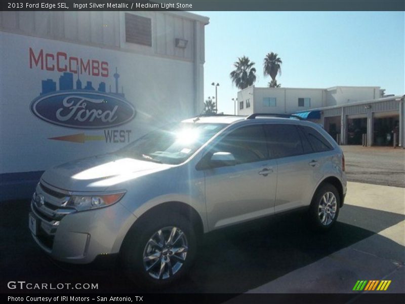 Ingot Silver Metallic / Medium Light Stone 2013 Ford Edge SEL