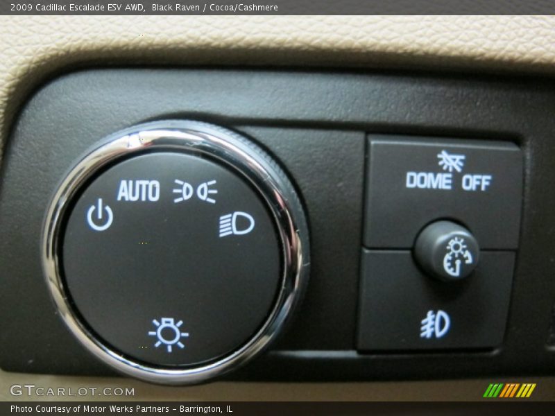 Black Raven / Cocoa/Cashmere 2009 Cadillac Escalade ESV AWD