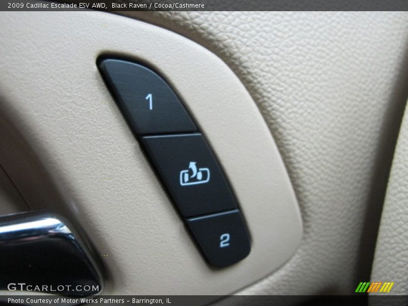 Black Raven / Cocoa/Cashmere 2009 Cadillac Escalade ESV AWD