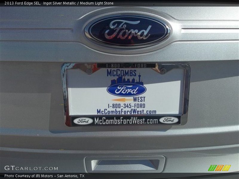 Ingot Silver Metallic / Medium Light Stone 2013 Ford Edge SEL