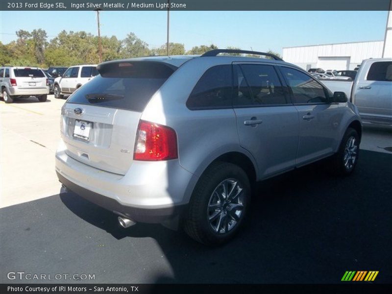 Ingot Silver Metallic / Medium Light Stone 2013 Ford Edge SEL