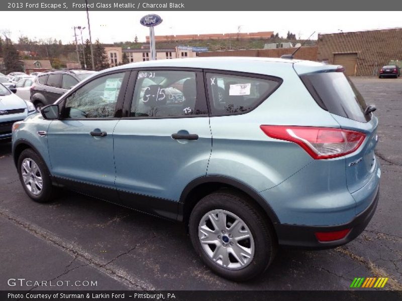 Frosted Glass Metallic / Charcoal Black 2013 Ford Escape S