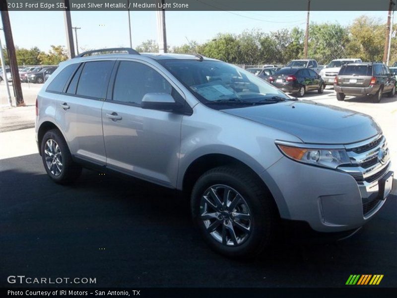 Ingot Silver Metallic / Medium Light Stone 2013 Ford Edge SEL