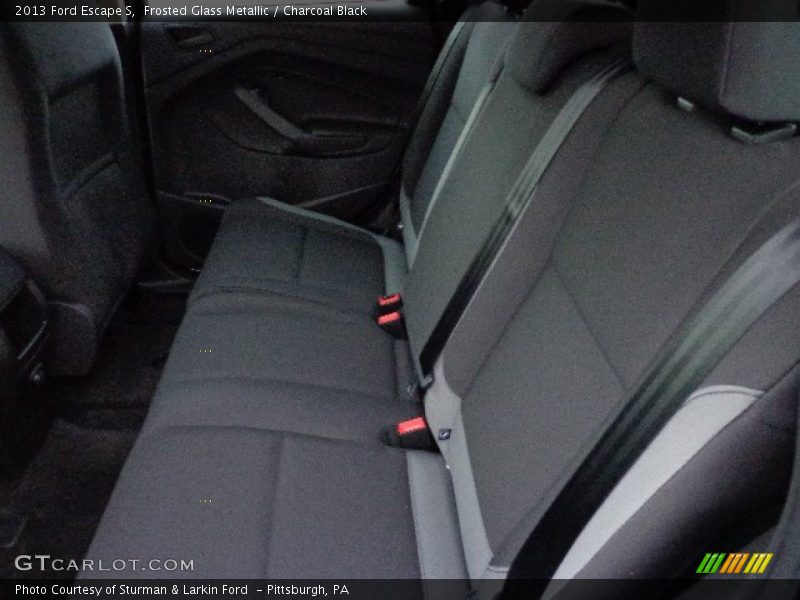 Frosted Glass Metallic / Charcoal Black 2013 Ford Escape S