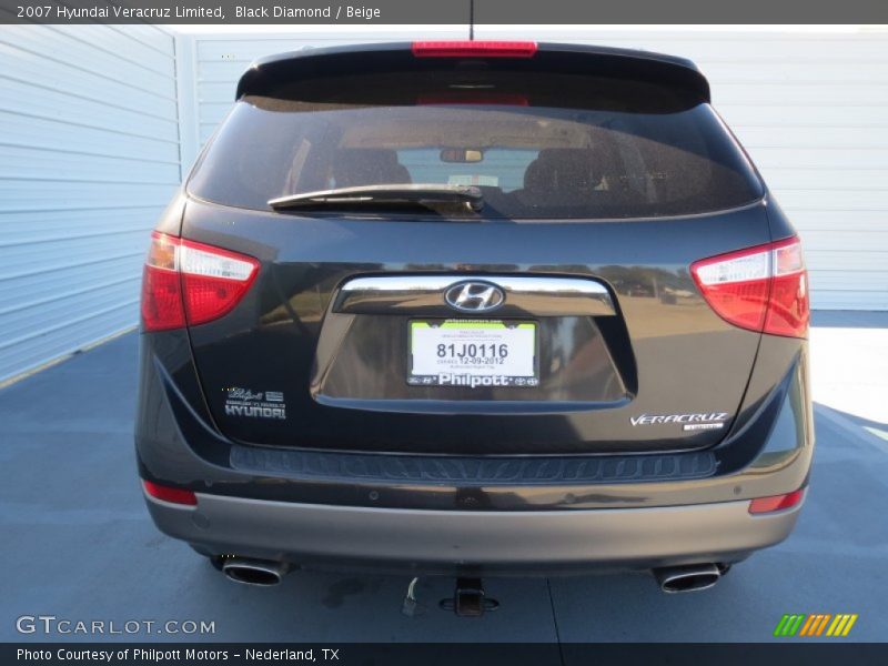 Black Diamond / Beige 2007 Hyundai Veracruz Limited