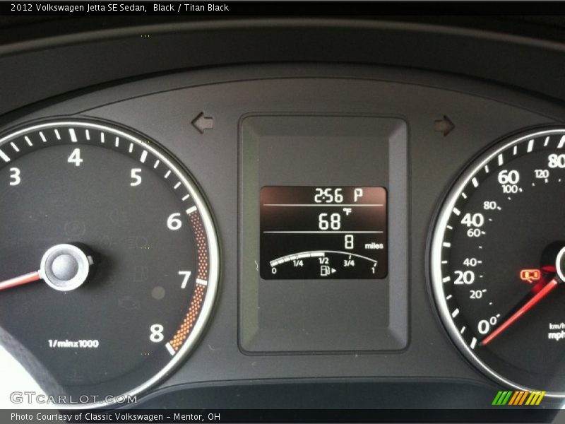 Black / Titan Black 2012 Volkswagen Jetta SE Sedan