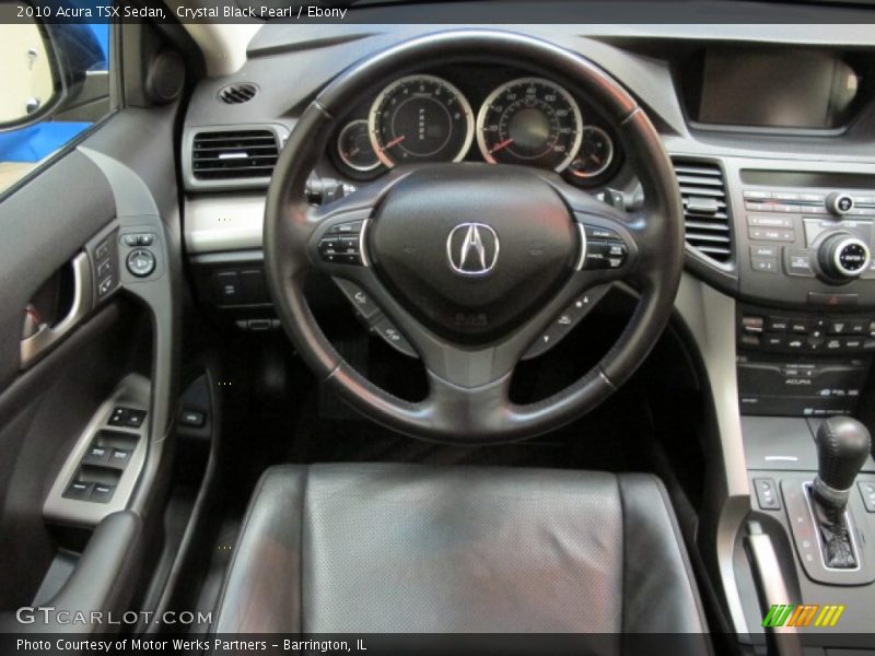Crystal Black Pearl / Ebony 2010 Acura TSX Sedan